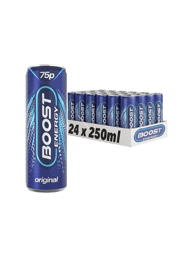 BOOST ENERGY 250ML - 75 p (UNIT)