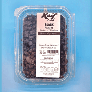 KAIF AFGHAN BLACK RAISINS 350G