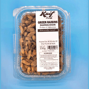 KAIF LONG GREEN RAISINS (SHAND) 330G
