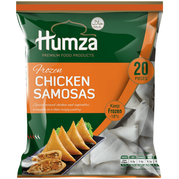 HUMZA CHICKEN SAMOSA 20PC 650G (UNIT)