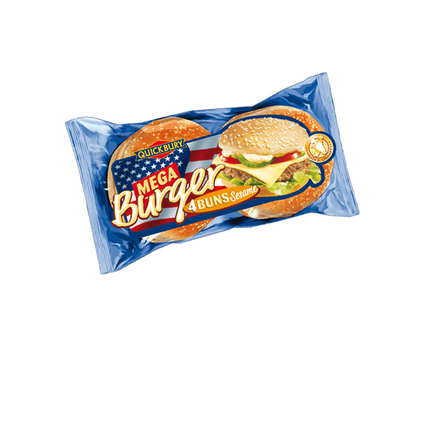 QB MEGA BURGER BUNS 300G (UNIT)