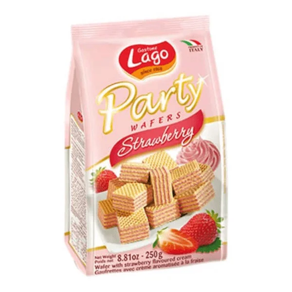 PARTY WAFERS STRAWBERRY 250G (UNIT)