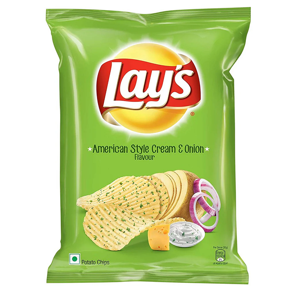 LAYS AMERICAN CREAM & ONION 50G (UNIT)